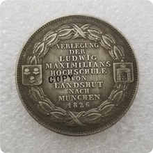 Коллекционные монеты 1826 немецкие штаты, памятные монеты, Реплика монет, коллекционные монеты 2024 - купить недорого