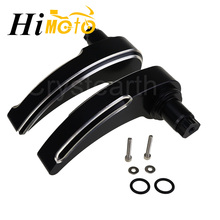 Alforje de alumínio para motocicleta, tampa alforje preta de alumínio para levantador de motocicleta para harley electra street glide road king flhx flhr 2014 2015 2016 2017 2024 - compre barato