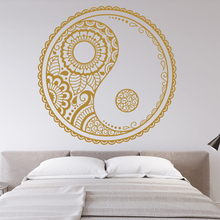 Mandala Taoism-pegatinas de pared de moda para el salón, póster para murales de vinilo, decoración de murales de arte para dormitorio, K639 2024 - compra barato