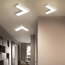 Простой креативный прямоугольный светодиодный потолочный светильник для гостиной, спальни, коридора, коридора, лампа для магазина одежды, лампа для кафе, бесплатная доставка 2024 - купить недорого