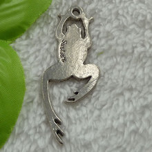 40 pieces antique silver frog charms pendant 66x27mm #2590 2024 - buy cheap