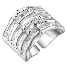 Joyería Chapado en plata 925 para mujer, anillos de boda con Rosa encantadora, regalo de San Valentín PJ239 2024 - compra barato