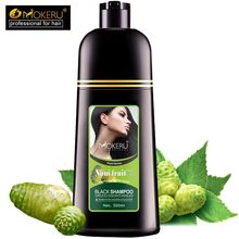 1pc Mokeru Organic Natural Fast Hair Dye Only 5 Minutes Noni Plant Essence Black Hair Color Shampoo 2024 - buy cheap