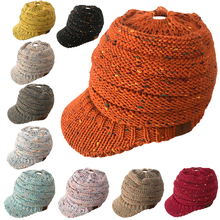 Mingjiestrihuo chapéu de lã fofo, para meninas, moda outono e inverno, flor, ponto colorido, vazado, confortável 2024 - compre barato