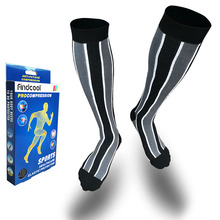 FINDCOOL, компрессионные носки для мужчин, тонкие поддерживающие ноги, эластичные Компрессионные носки, сжигающие жировые носки, предотвращают варикозное расширение вен, носки до колена 2024 - купить недорого