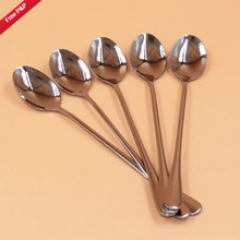 Long Handle Stainless Steel Tea Coffee Spoon Cocktail Ice Cream Soup Spoons Cutlery 1Pc 2024 - buy cheap