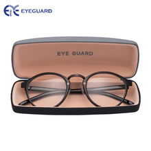 EYEGUARD Round Frame Reading Glasses Unisex Spring Hinges Readers Stylish Men & Women Black 2024 - buy cheap