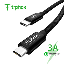 T-phox USB C к Micro USB кабель Micro B USB Type C шнур папа-папа совместимый для MacBook iMac Pro Chromebook Pixel 2024 - купить недорого