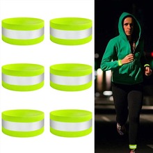 Reflective Bands High Visibility Reflective Wristbands Ankle bands Armbands for Running Bike Walking Cycling Night Activities 2024 - buy cheap