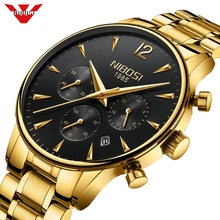 NIBOSI Mens Watches Top Brand Luxury Sport Waterproof Watch Men Stainless Military Chronograph Wristwatch Relogio Masculino Saat 2024 - buy cheap