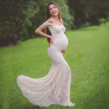 Shoulderless Maxi Maternity Dresses For Photo Shoot Pregnancy Dresses Maternity Photography Props Clothes For Pregnant Women 2024 - buy cheap