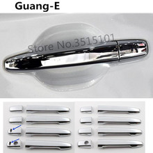 Car body styling stick frame lamp trim ABS chrome door handle hand panel hoods 8pcs For Mitsubishi Outlander 2016 2017 2018 2019 2024 - buy cheap