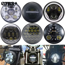 Farol de led para harley dyna sportster, 5-3/4 polegadas, peças de 1200, 48, 883, motor de luz de sinal de volta drl, 5.75 2024 - compre barato