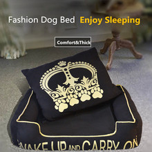 Sofás de cama Retro para mascotas pequeños perros grandes sofá casa resistente a mordidas lienzo gato nido perrera removible Puppy Mat Teddy Slesp cojín 2024 - compra barato