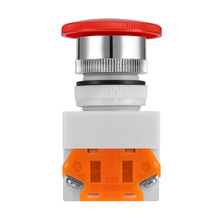 Outad botão de parada de emergência, botão de pressão de cogumelo, 4 terminais de parafuso 600v/10a, superfície plástica 40mm, botão 2024 - compre barato