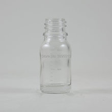 Mini 10ml Amber clear blue green Glass  Essential Oil Bottle Without any cap, Glass Vials with scale F1080 2024 - buy cheap