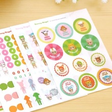 6pcs/lot  Sweet Little Angel Doll series Stationery sticker kids' toy DIY multifunctional sticker office school supplies 2024 - buy cheap