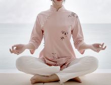 cotton&linen yoga suit kung fu clothing women zen suits lay meditation uniforms tang 2024 - buy cheap