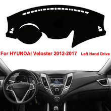 Alfombrilla Anti-UV para salpicadero de Hyundai Veloster, Panel de instrumentos, parasol Interior, accesorios de estilo de coche, 2012-2017 2024 - compra barato