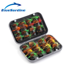 BlueSardine 32 шт. рыболовные приманки с крючком бабочки сухие искусственные приманки рыболовные снасти 2024 - купить недорого