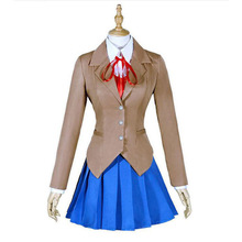 Doki Literature Club Monika Cosplay Sayori Yuri Natsuki Cosplay Costume School Uniform Girl Women Costume Game cosplay XXS-XXXL 2024 - buy cheap