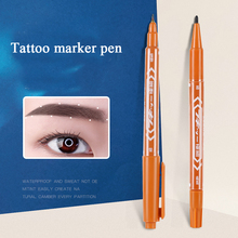 Tattoo Accessories Microblading Surgical Skin Marker Pen Permanent Makeup Double Head Microblading Thin Scribe Tool for Eyebrow 2024 - buy cheap