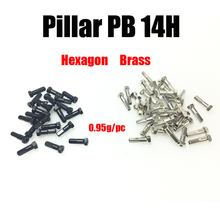 Pillar PB 14H 2.0 / FG 2.3 14G thread Hexagon Material Brass bicycle nipples Gauge 14 MTB AM DH FR Bike Spoke Nipples 2024 - buy cheap