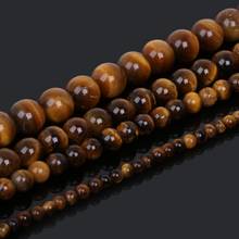 High Quality AAA Natural Stone Beads Tiger Eye Round Shape Loose Beads Dia. 4/6/8/10mm for Diy Jewelry Making Bracelet Necklace 2024 - buy cheap