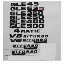 Gloss Black For Mercedes Benz W166 C292 GLE43 GLE63 GLE63s GLE450 AMG GLE350 GLE400 GLE500 4MATIC Trunk Rear Star Emblems Badges 2024 - buy cheap