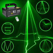 Projetor laser profissional, remoto, 50mw, verde, palco, efeito de iluminação, dmx 512, scanner, dj, festa, show, luzes 2024 - compre barato