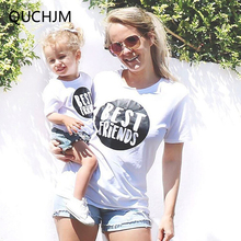 Family Matching Outfits 2018 summer Kids Baby Girls Womens Mom Daughter Family Matching T Shirts Clothes Tee Tops summer sets 2024 - buy cheap
