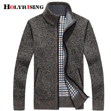 Holyrising Sweater Men Causal Hombre Cardigan Zipper Knitted Sweater Warm Knitwear Stand Collar Clothing Man Outwear 18316-5 2024 - buy cheap