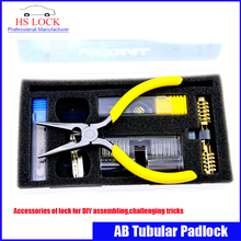 New arrival AB tubular practice lock DIY assembling challenging tricks professional locksmith tools supplies 2024 - buy cheap