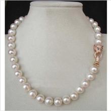beautiful Genuine white akoya pearl necklace 10-11mm 18" 2024 - buy cheap