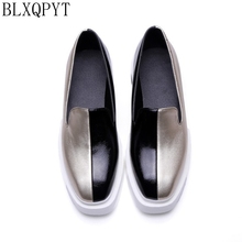 BLXQPYT New Leisure fashion Plus Big 34-43 Size Spring Autumn Platform Women Shoes Round Toe thick hells high quality party F171 2024 - buy cheap