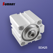 SUMRAY Pneumatic Air Cylinder SDA Type 25mm Bore 5/10/15/20/25/30/35/40/45/50-100mm Stroke Double Acting Pneumatic Cylinder 2024 - buy cheap