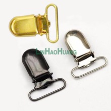 30pcs/lot 25mm 1inch metal suspender clip holder for trousers belt pacifier cilps silver/Black nickle/Gold free shipping 2024 - buy cheap