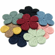 37mm 20pcs/lot Mini Cotton Knitting Flower for Home Hat Shoes Clothing Decoration Scrapbooking DIY Handmade Crafts Accessories 2024 - buy cheap