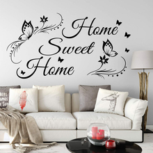 Adesivo de parede decorativo de vinil, grande citação para casa, quarto, sala de estar, borboleta, doce adesivo para decoração de casa, bebê 2024 - compre barato