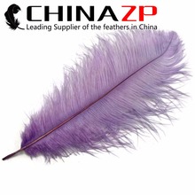 CHINAZP Factory 35-40cm(14-16inch) Length 100pcs/lot Good Quality Dyed Lavender Ostrich Plumage Feathers 2024 - buy cheap