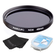 RISE(UK)-ND8 filtro de densidad neutra, funda y tela para todas las lentes de cámara sony, nikon y canon, 49/52/55/58/62/67/72/77mm 2024 - compra barato