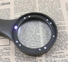 5X 65mm Glss Lens Toy Gift Magnifier Educational Handheld Reading magnifying glass Insects observation for old Man with UV Lamp 2024 - buy cheap