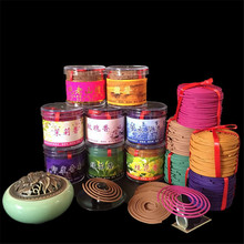 48Pcs/Box Bathroom Interior Bedroom Toilet Odor Of Natural Perfume Aromatherapy Sandalwood Coil Incense Tibetan Incense India 2024 - buy cheap