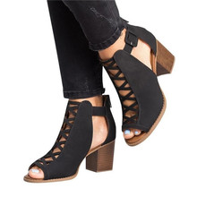 2022 Fashion Women Sandals Summer New Hot Female Fish Mouth Exposed Toe High-Heeled Sandals Ladies Shoes Plus 35-43 2024 - buy cheap