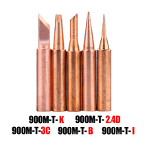 5Pcs/Lot 900M-T-B/I/K/3C/2.4D Soldering Iron Tip Pure Copper Lead-free Welding Head For 936 Soldering Rework Station Repair Tool 2024 - buy cheap