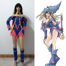 Yu-Gi-Oh! Yu Gi Oh Dark Magician Girl Cosplay Costume With Hat Customize Free Shipping 2024 - buy cheap