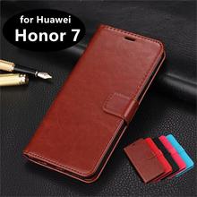 High Quality Card Slot Phone Holder PU Leather Case for Huawei Honor 7 Honor7 Flip Cover Case Phone Shell 2024 - buy cheap