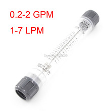 Medidor de fluxo rotâmetro tipo tubo verificador de fluxo 0.2-2gpm 1-7lpm medidor de vazão líquido de água 2024 - compre barato