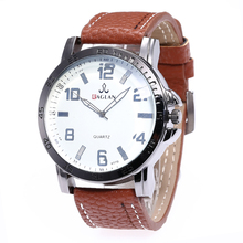 Military Business Watches Men Brand Luxury Sport Relogio Masculino Brand Luxury Leather Band Quartz Wrist Watch Drop Shipping 2024 - buy cheap