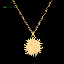 Nextvance Stainless Steel Moon Star Sun Necklaces Gold Simple Cynthia Pendant Necklace for Women Fashion Jewelry 2024 - buy cheap